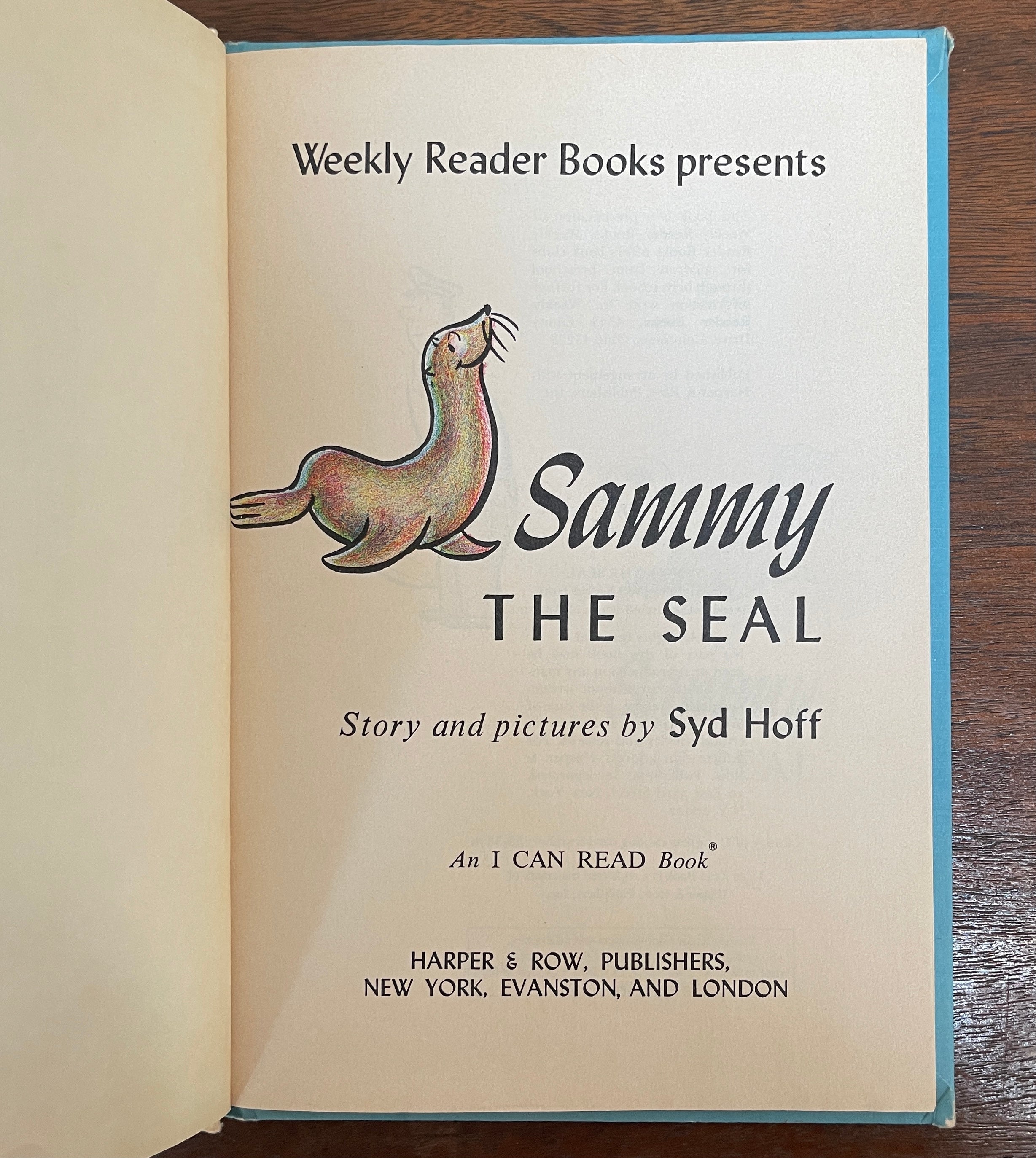 Syd Hoff 'Sammy the Seal', Hardcover, 1959 - 1E