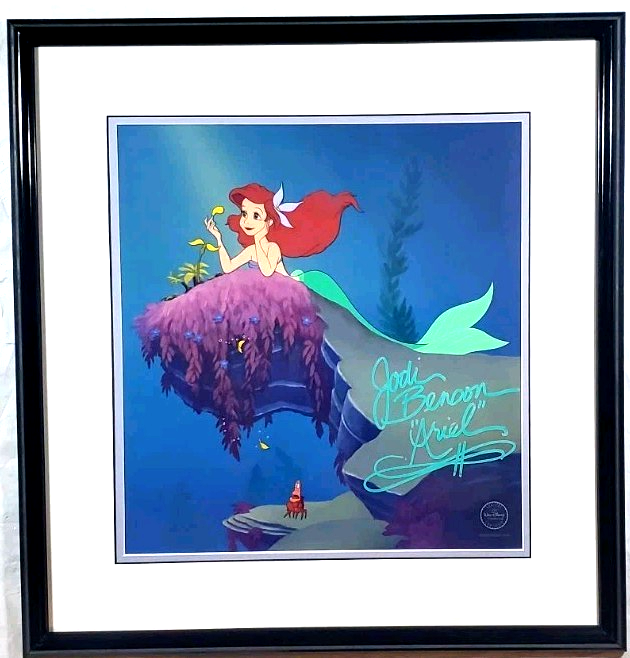 AUTOGRAPHED Original Disney’s ‘The Little Mermaid’ Production Cel, 22"x24" - 1998